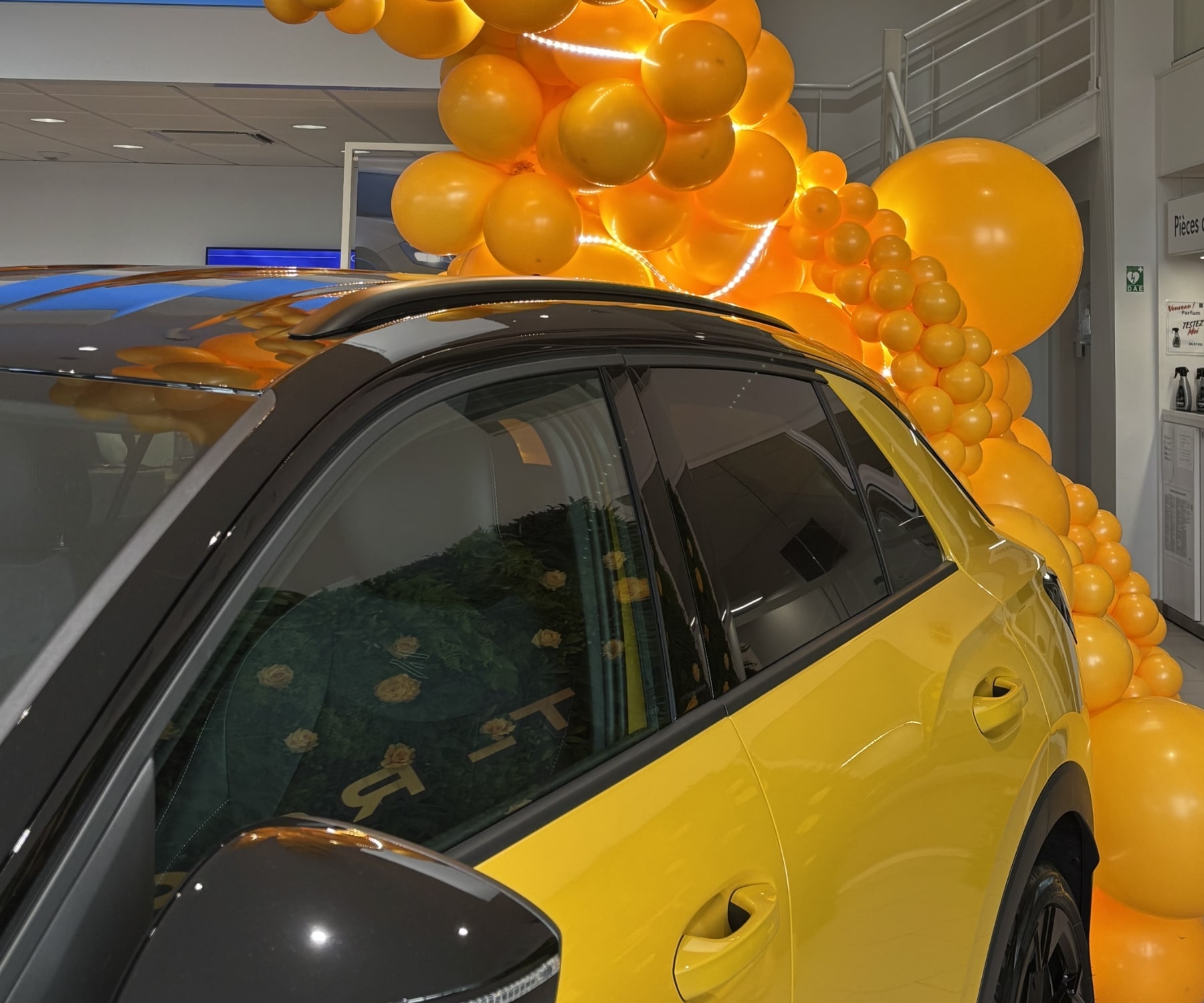 Décoration lancement véhicule Volkswagen